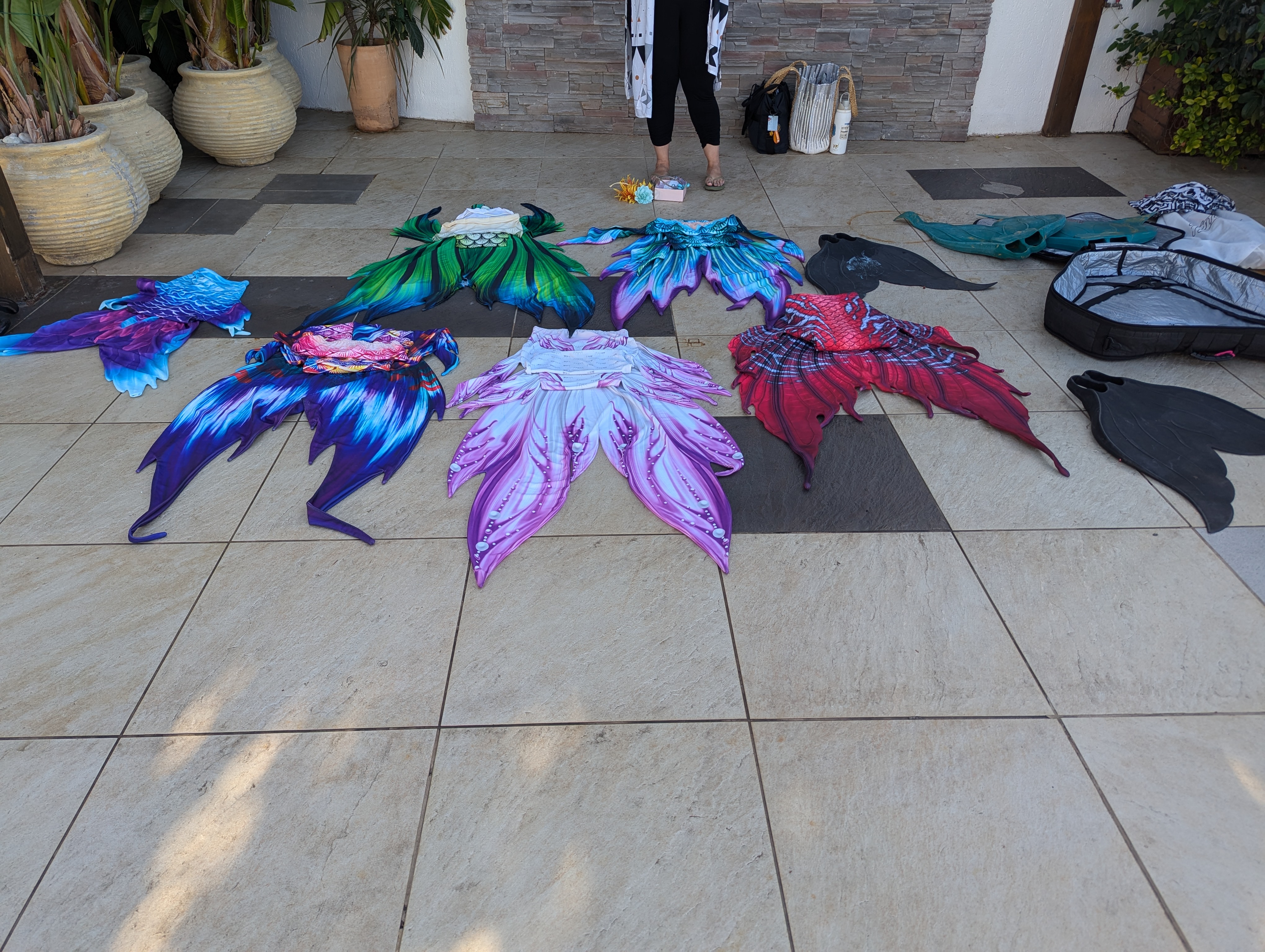 mermaid tail display